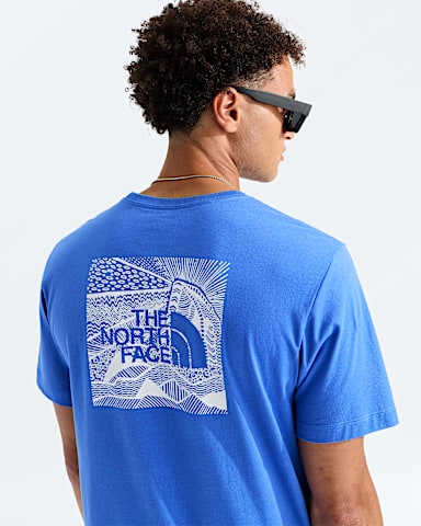 Mens Box NSE Celebration Regular ShortSleeve Tee TNF Active Blue HERO2