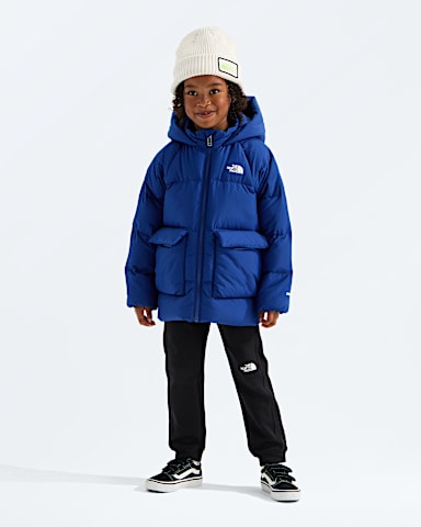 Kids North Down FleeceLined Parka TNF Bold Blue HERO3