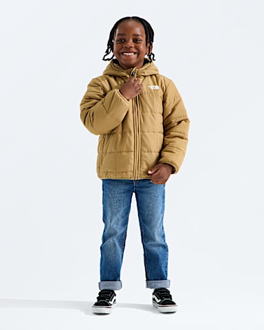 Veste rversible Shasta fermeture clair pour petits garons TNF Brun Teddy HERO2