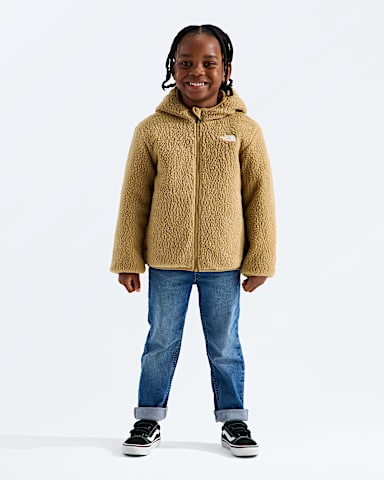 Veste rversible Shasta fermeture clair pour petits garons TNF Brun Teddy HEROREV
