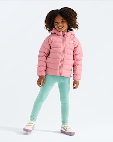Kids Reversible Perrito Hooded Jacket TNF Primrose HERO2