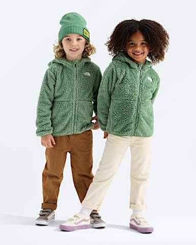 Kids Campshire FullZip Hoodie TNF Slate Moss HERO
