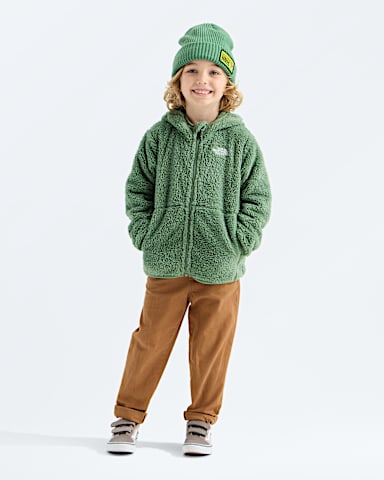 Kids Campshire FullZip Hoodie TNF Slate Moss HERO2