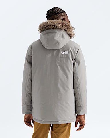 Boys McMurdo Parka TNF Stone Slab BACK