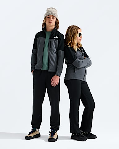 Boys Girls Hike Mid Layer FullZip TNF Anthracite GreyTNF Black Main