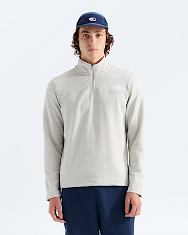 Chandail en molleton Cedar Trail Grid zipp   pour hommes TNF Nuage Cumulus HERO