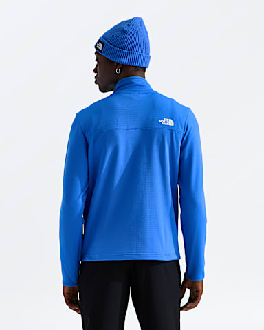 Veste en molleton Cedar Trail Grid fermeture clair intgrale pour hommes TNF Bleu Actif BACK