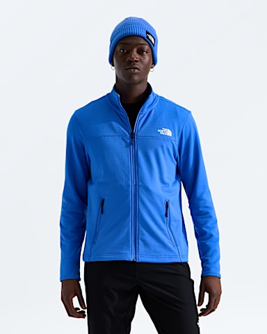 Veste en molleton Cedar Trail Grid fermeture clair intgrale pour hommes TNF Bleu Actif HERO