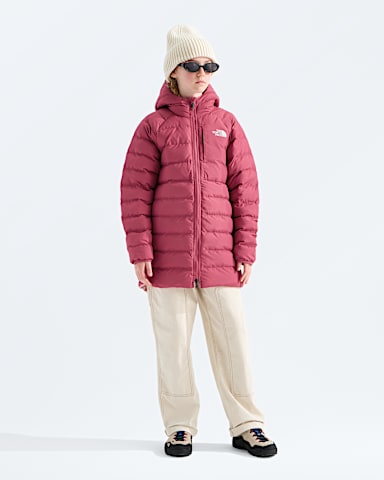 Girls Reversible Perrito Parka TNF Fermented Clay HERO2