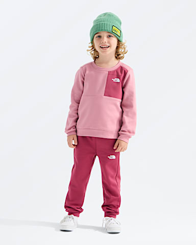 Kids TNF Performance Fleece Set TNF PrimroseFermented Clay HERO3