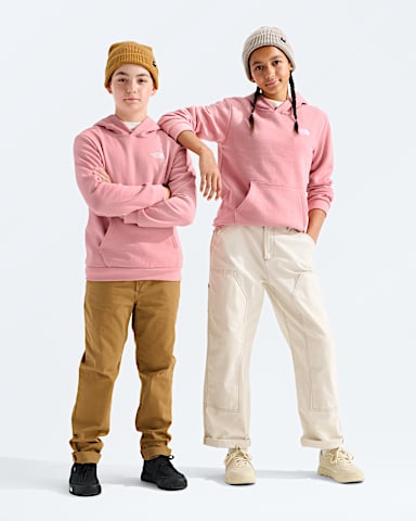 Boys  Girls Evolution Simple Dome Pullover Hoodie TNF Primrose Main