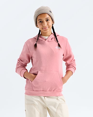 Boys  Girls Evolution Simple Dome Pullover Hoodie TNF Primrose HERO2