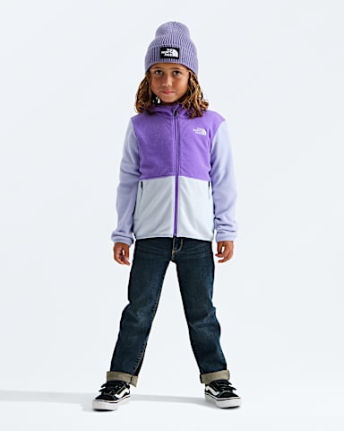 Chandail capuchon Glacier fermeture glissire pleine longueur pour enfants TNF Altitude violetteLilas givrPrune ple HERO3