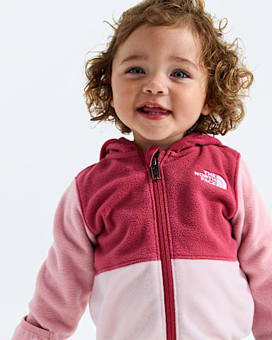 Baby Glacier FullZip Hoodie TNF Fermented ClayPale BlossomPrimrose HERO2