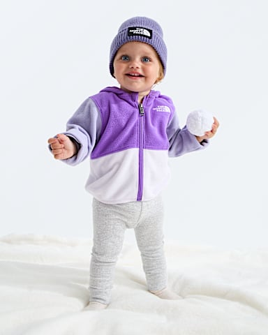 Chandail capuchon glissire pleine longueur Glacier pour bbs TNF Altitude violetteLilas givrPrune ple HERO