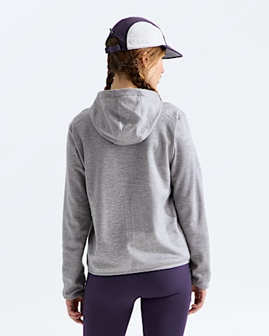 Womens TNF Performance Fleece FullZip Hoodie TNF TNF Pale Grey Heather BACK