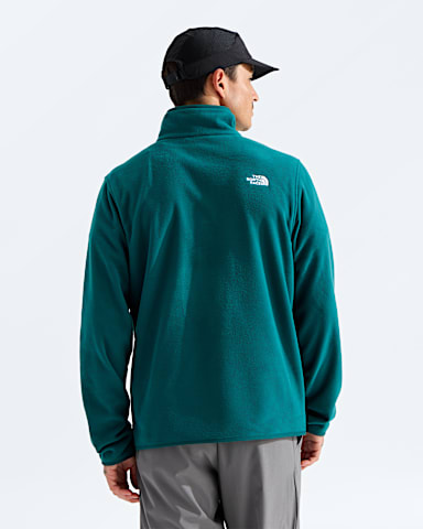 Mens Glacier Fleece Zip Jacket TNF Pacific Teal BACK