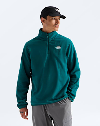 Mens Glacier Fleece Zip Jacket TNF Pacific Teal Main