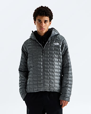 Mens THERMOBALL Hooded Jacket TNF Smoked Pearl HERO