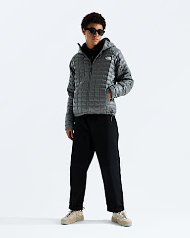 Mens THERMOBALL Hooded Jacket TNF Smoked Pearl HERO2