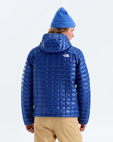 Mens THERMOBALL Hooded Jacket TNF Bold Blue BACK
