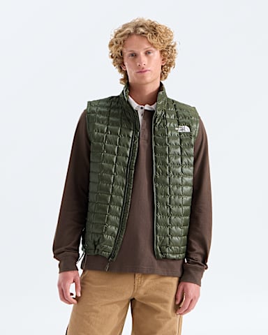 Mens THERMOBALL Vest TNF New Taupe Green Main