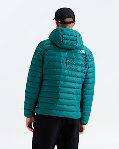 Manteau capuchon en duvet classique pour hommes TNF Pacific Teal BACK