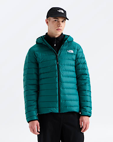Manteau capuchon en duvet classique pour hommes TNF Pacific Teal HERO
