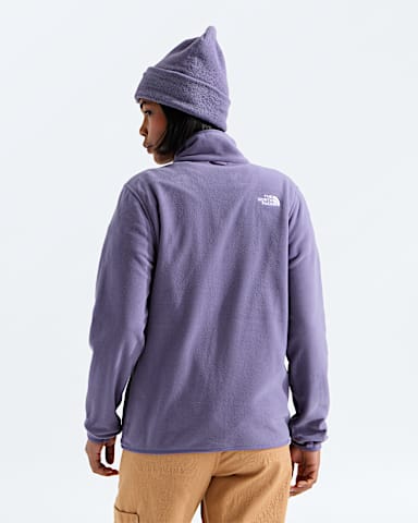 Womens Glacier Fleece Jacket TNF Grounded Plum BACK