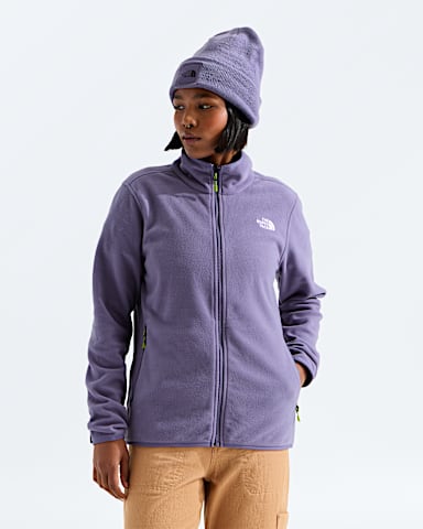 Womens Glacier Fleece Jacket TNF Grounded Plum HERO
