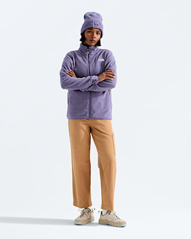 Womens Glacier Fleece Jacket TNF Grounded Plum HERO2