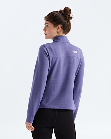 Womens Cedar Trail Grid Fleece Jacket TNF Grounded Plum BACK