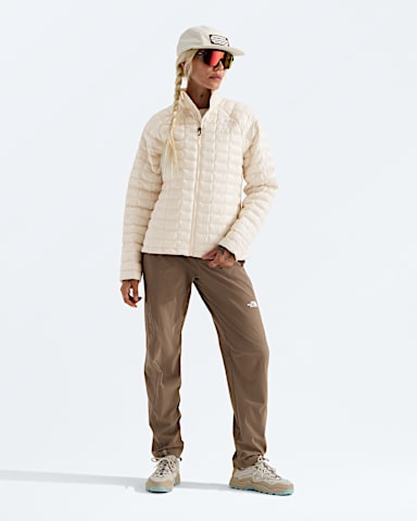 Womens THERMOBALL Jacket TNF White Dune HERO2