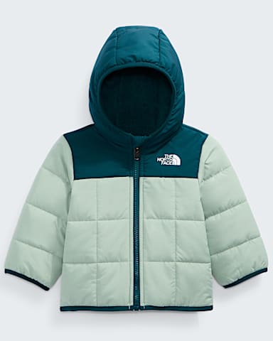 Baby Boys Reversible Shasta FullZip Hooded Jacket TNF Slate MossPacific Teal ALTFRONT