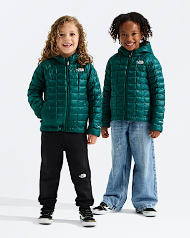 Kids THERMOBALL Hooded Jacket TNF Pacific Teal Main
