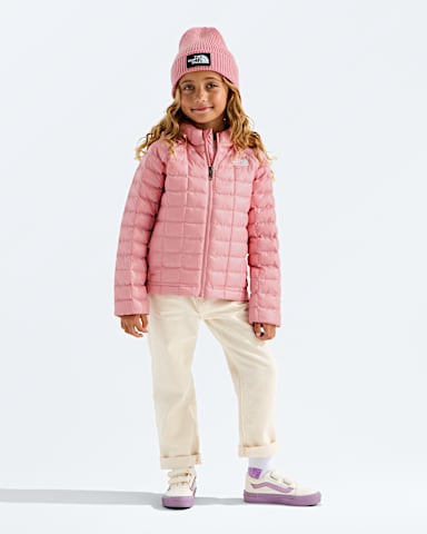 Kids THERMOBALL Hooded Jacket TNF Primrose HERO2