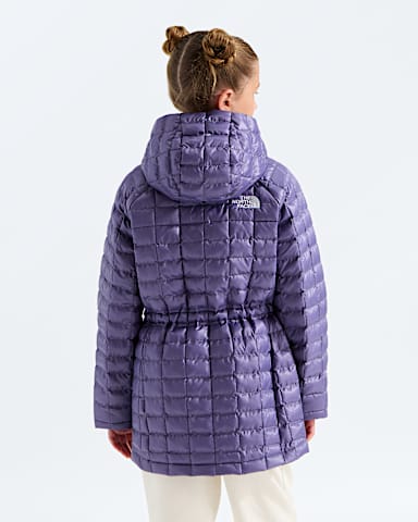 Girls THERMOBALL Parka TNF Grounded Plum BACK