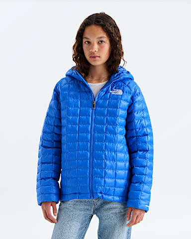 Boys Girls THERMOBALL Hooded Jacket TNF Active Blue HERO3
