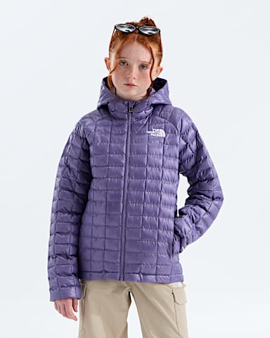 Manteau capuchon THERMOBALL pour enfants TNF Prune Profond HERO2