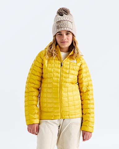 Boys  Girls THERMOBALL Hooded Jacket TNF Pigment Yellow HERO2