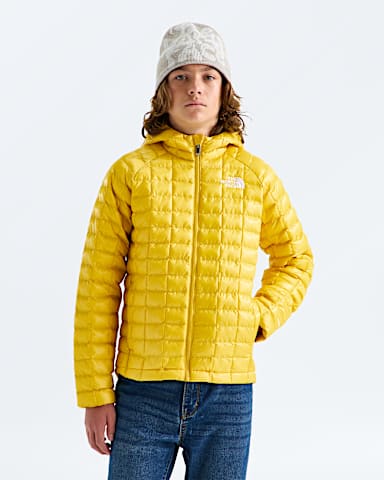 Boys  Girls THERMOBALL Hooded Jacket TNF Pigment Yellow HERO3
