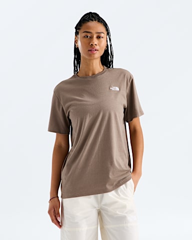 Womens Evolution Simple Dome Relaxed ShortSleeve Tee TNF Garnet Main