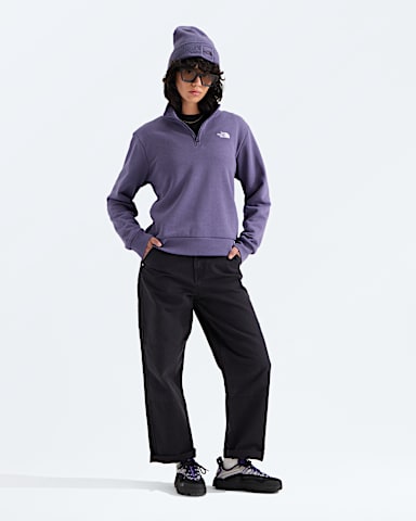 Womens Evolution Simple Dome Regular Zip TNF Grounded Plum HERO2