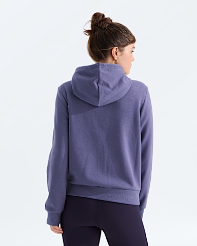 Womens Evolution Simple Dome Regular FullZip Hoodie TNF Grounded Plum BACK