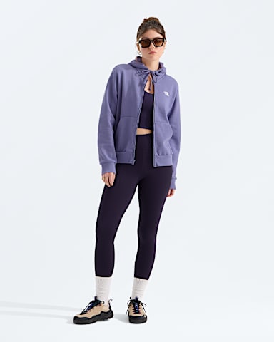 Womens Evolution Simple Dome Regular FullZip Hoodie TNF Grounded Plum HERO2