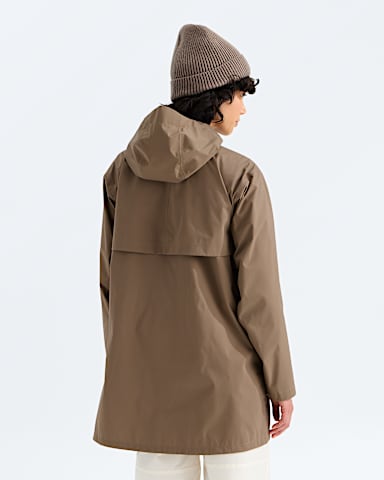 Parka capuchon Voyage Rain 3L pour femmes TNF Grenat BACK