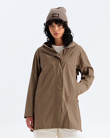 Parka capuchon Voyage Rain 3L pour femmes TNF Grenat HERO