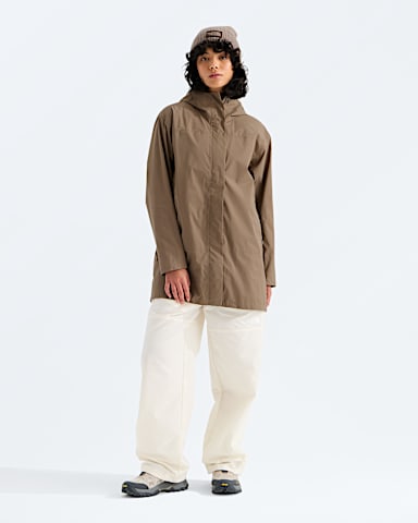 Parka capuchon Voyage Rain 3L pour femmes TNF Grenat HERO2