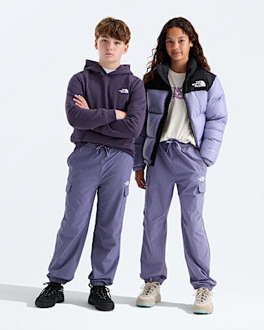 Boys Girls Zawn Cargo Pants TNF Grounded Plum HERO