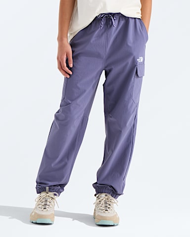 Boys Girls Zawn Cargo Pants TNF Grounded Plum HERO2